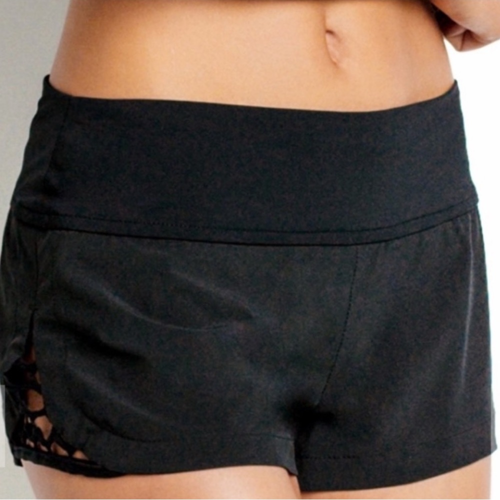 SEAFOLLY AUSTRALIA Black Active Hybrid Boardshorts Swim Surf Shorts